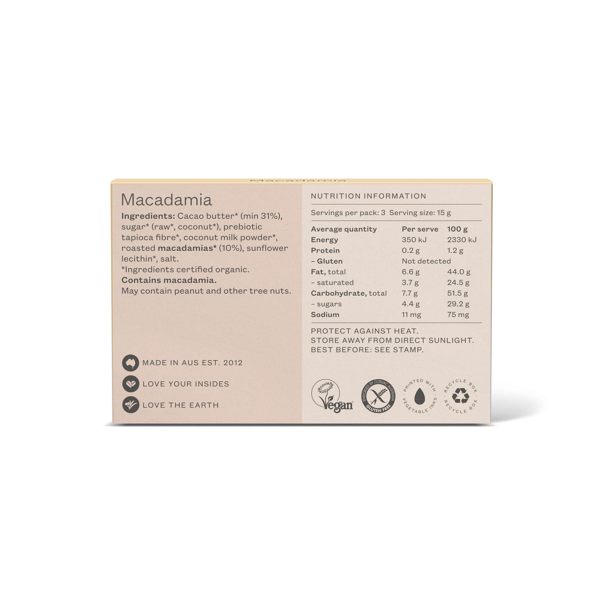 White Macadamia 45g | Last Chance